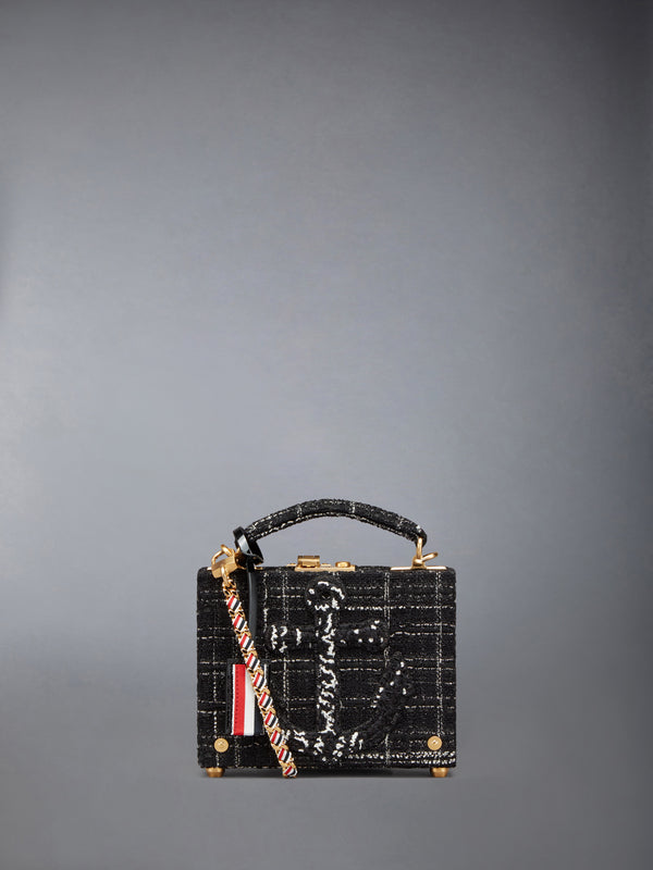 PLAID RIBBON TWEED MICRO ATTACHE CASE - featured image