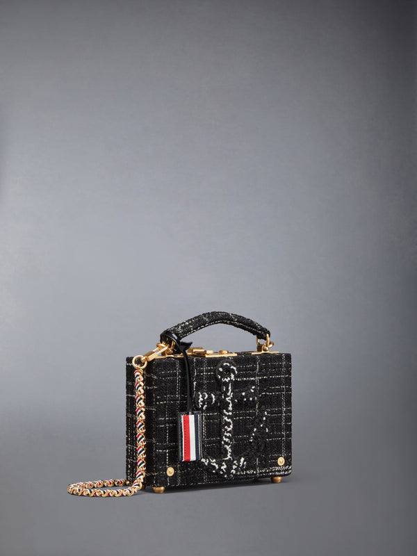 PLAID RIBBON TWEED MICRO ATTACHE CASE - image 2
