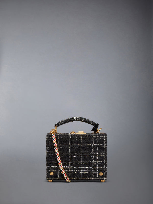 PLAID RIBBON TWEED MICRO ATTACHE CASE - image 3