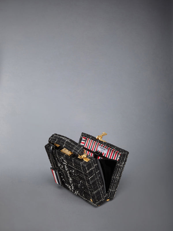 PLAID RIBBON TWEED MICRO ATTACHE CASE - image 6