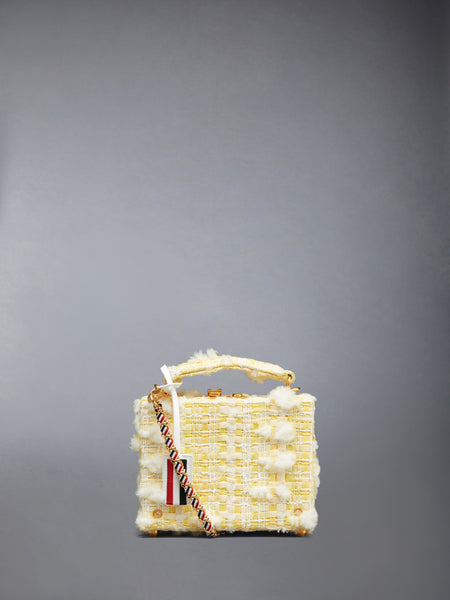 TWILL POUF TWEED MICRO ATTACHE CASE YELLOW