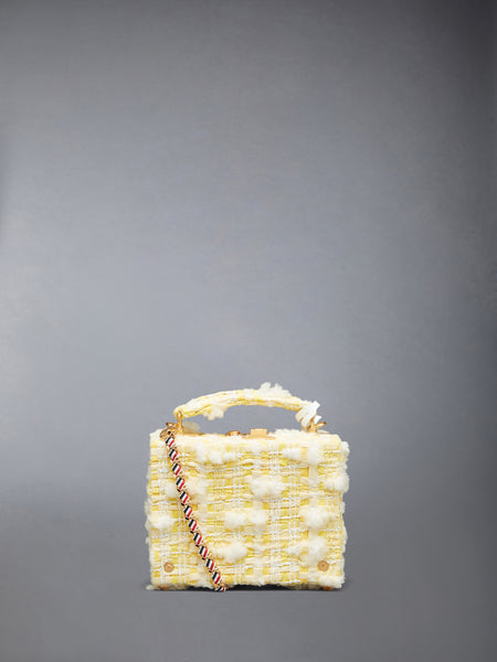 TWILL POUF TWEED MICRO ATTACHE CASE YELLOW