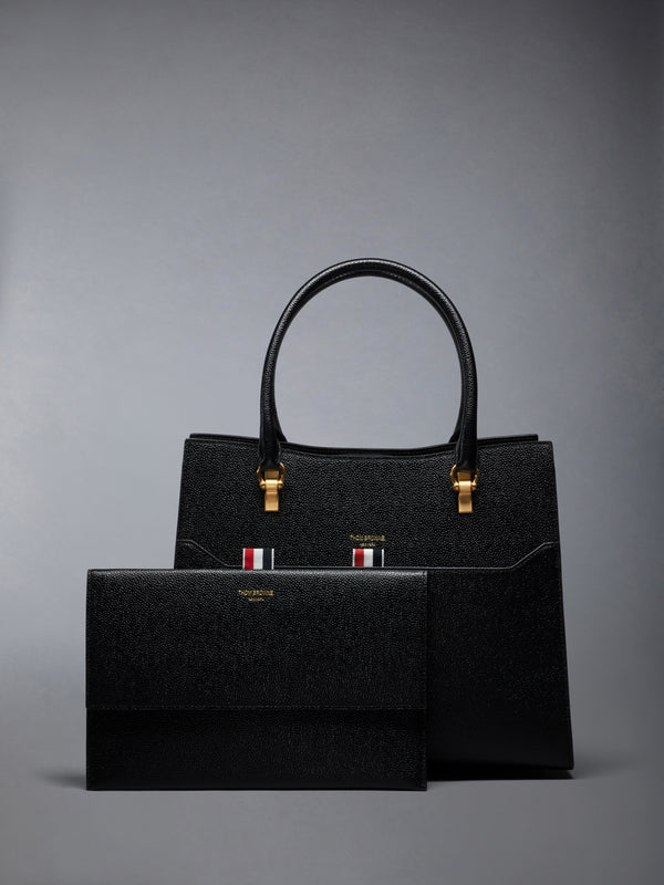 MEDIUM DUET TOTE IN PEBBLE GRAIN LEATHER - image 6