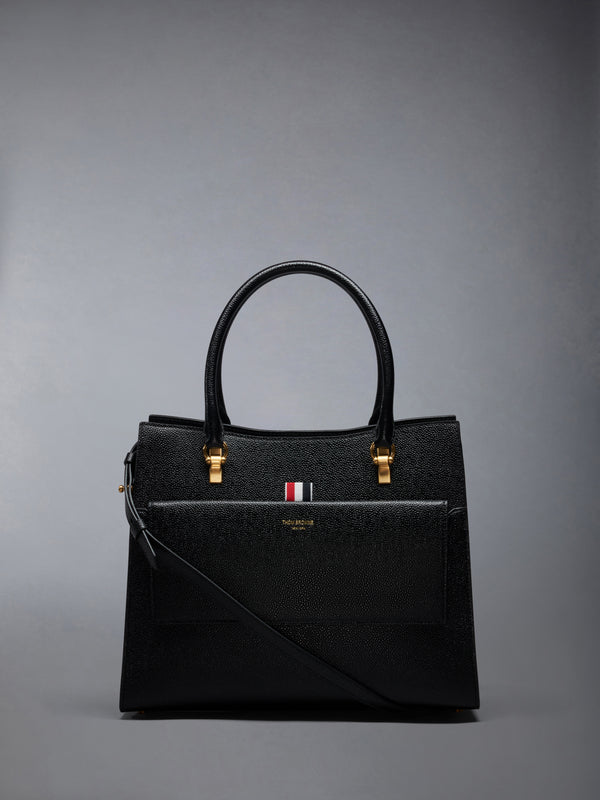 MEDIUM DUET TOTE IN PEBBLE GRAIN LEATHER - featured image