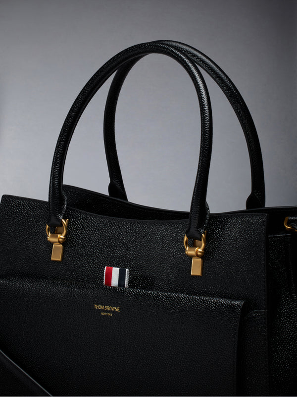 MEDIUM DUET TOTE IN PEBBLE GRAIN LEATHER - image 5