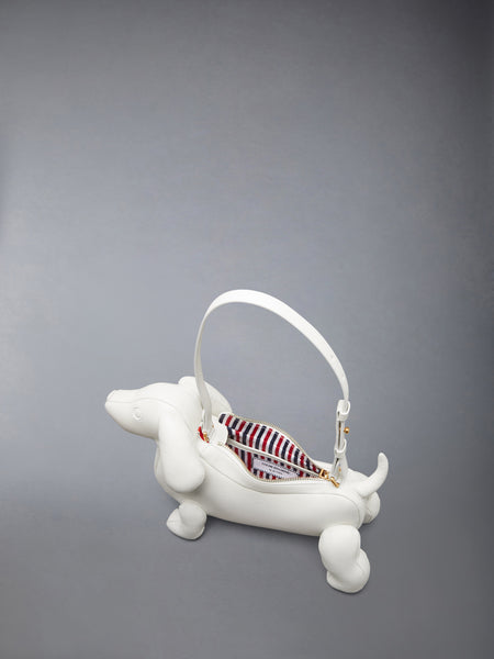 BABY HECTOR BAG IN PEBBLE GRAIN LEATHER WHITE