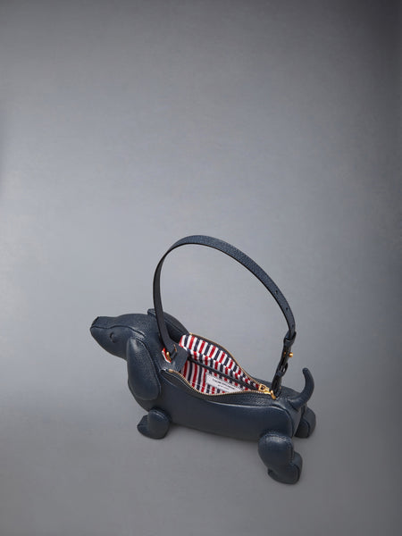 BABY HECTOR BAG IN PEBBLE GRAIN LEATHER NAVY