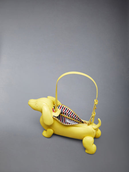BABY HECTOR BAG IN PEBBLE GRAIN LEATHER PASTEL YELLOW