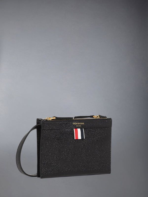 PEBBLE GRAIN MINI DOUBLE DOCUMENT HOLDER CROSSBODY - image 2