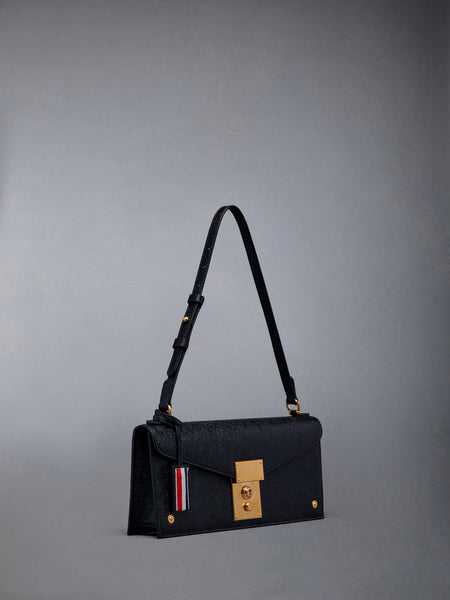 MRS. THOM CLUTCH IN PEBBLE GRAIN LEATHER BLACK
