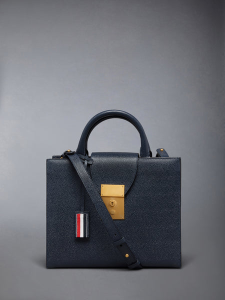 PEBBLE GRAIN SMALL MR. THOM TOTE NAVY