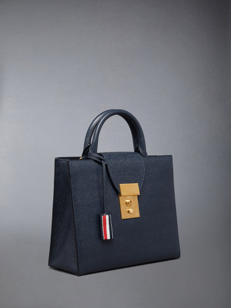 PEBBLE GRAIN SMALL MR. THOM TOTE NAVY