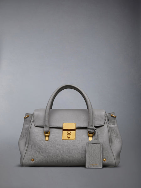 BOLTON BAG IN SOFT PEBBLE GRAIN LEATHER LT GREY