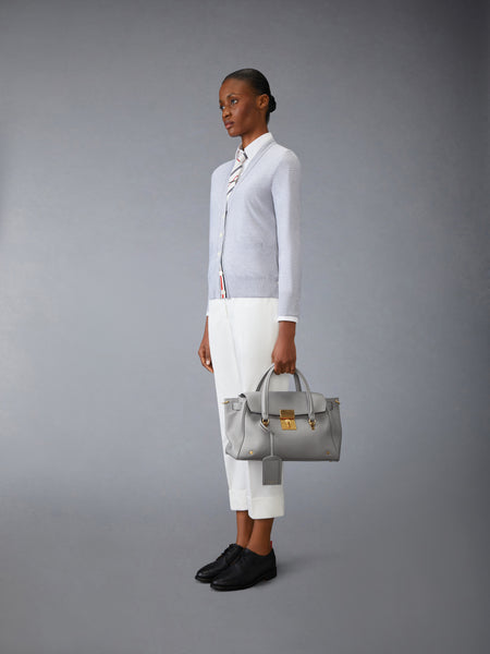 BOLTON BAG IN SOFT PEBBLE GRAIN LEATHER LT GREY