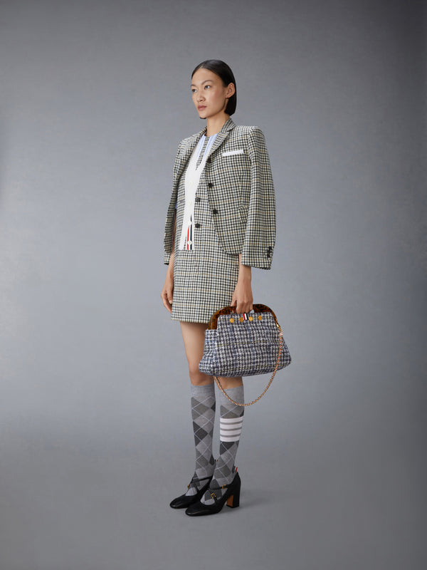 JR. TEVIOT BAG IN GUNCLUB CHECK MOHAIR - image 4