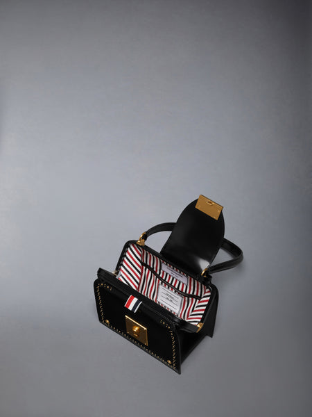 SOFT SPAZZOLATO STUD MRS. THOM TRIANGLE BAG BLACK