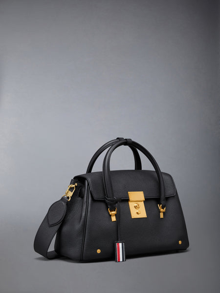 BOLTON BAG IN SOFT PEBBLE GRAIN LEATHER BLACK