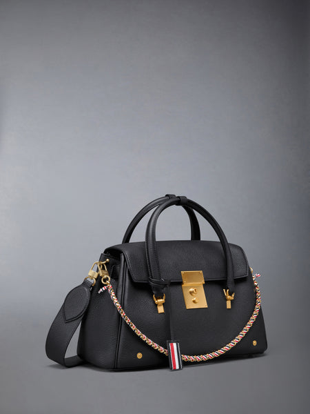 BOLTON BAG IN SOFT PEBBLE GRAIN LEATHER BLACK