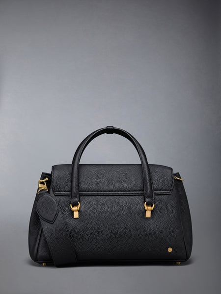 BOLTON BAG IN SOFT PEBBLE GRAIN LEATHER BLACK