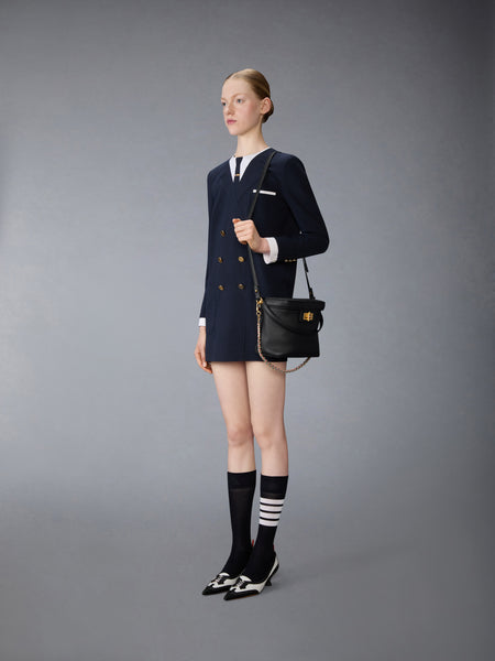 SOFT PEBBLE GRAIN BOX BAG BLACK
