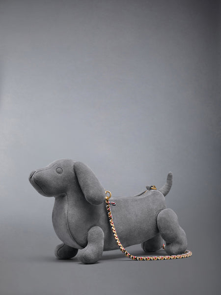 CALF SUEDE BABY HECTOR BAG MED GREY