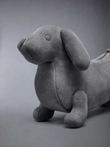 CALF SUEDE BABY HECTOR BAG MED GREY