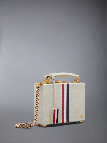 PEBBLE GRAIN RWB CHAIN MICRO ATTACHE CASE KHAKI