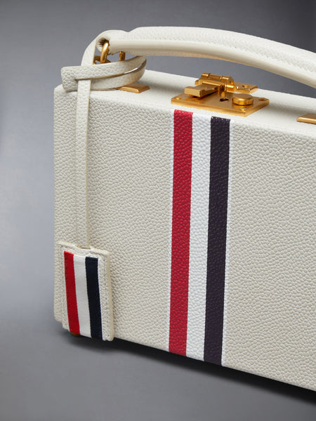 PEBBLE GRAIN RWB CHAIN MICRO ATTACHE CASE KHAKI