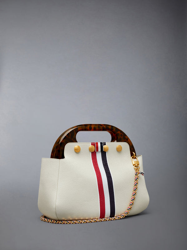 RWB STRIPE MINI TEVIOT BAG IN PEBBLE GRAIN LEATHER - image 3