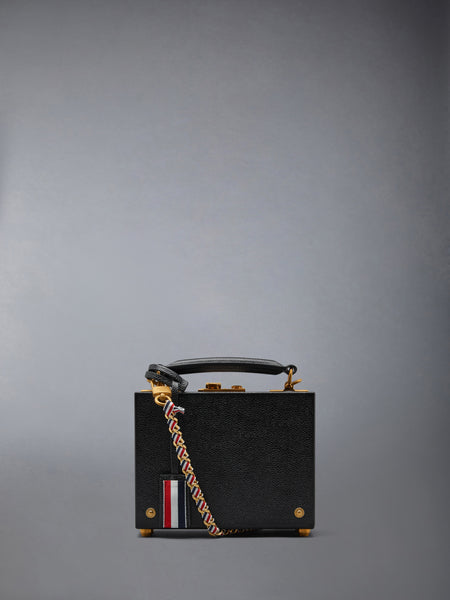 PEBBLE GRAIN HECTOR MICRO ATTACHE CASE BLACK