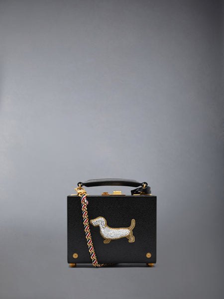 PEBBLE GRAIN HECTOR MICRO ATTACHE CASE BLACK