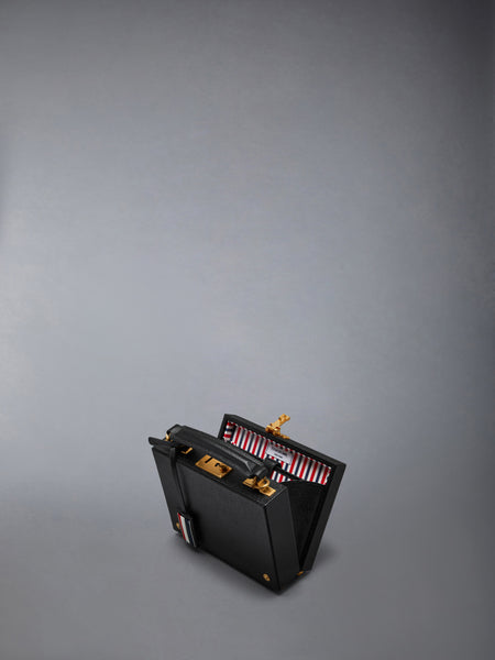 PEBBLE GRAIN HECTOR MICRO ATTACHE CASE BLACK