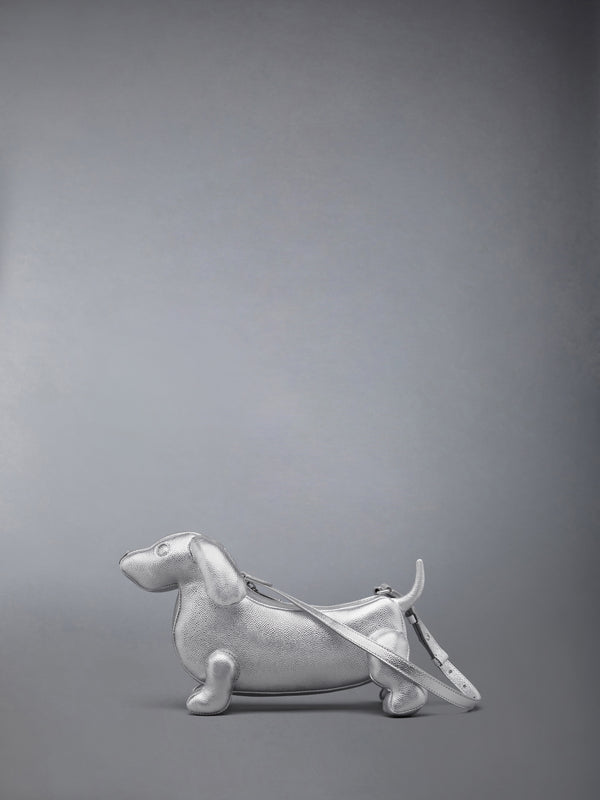 SILVER BABY HECTOR BAG IN PEBBLE GRAIN LEATHER - featured image