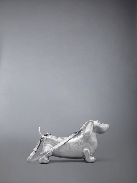 SILVER BABY HECTOR BAG IN PEBBLE GRAIN LEATHER SILVER