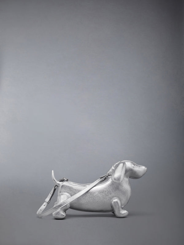 SILVER BABY HECTOR BAG IN PEBBLE GRAIN LEATHER - image 3