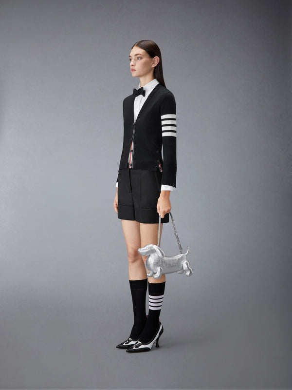 SILVER BABY HECTOR BAG IN PEBBLE GRAIN LEATHER - image 4