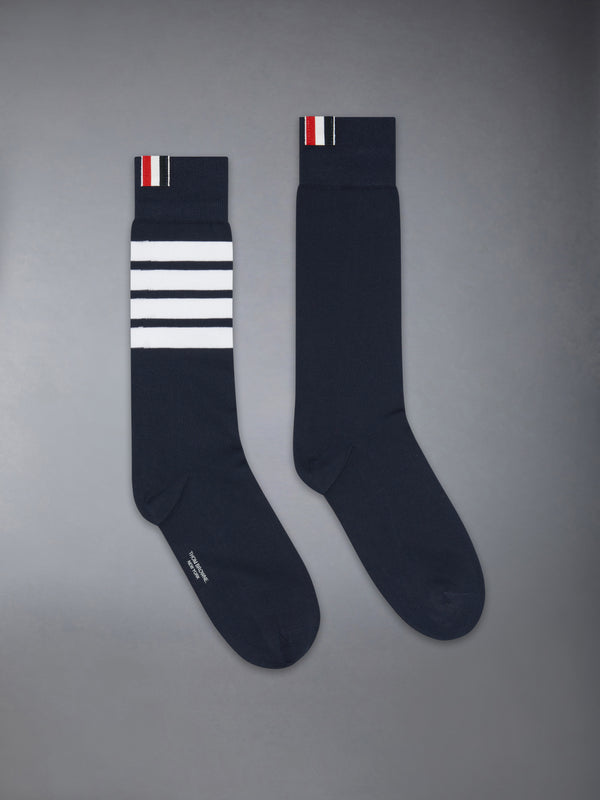 COTTON 4-BAR MID CALF SOCK - featured image
