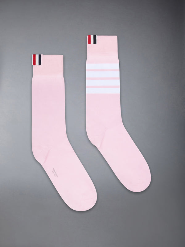 COTTON 4-BAR MID CALF SOCK - featured image