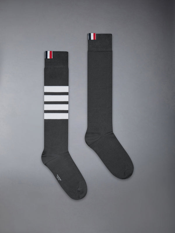 LIGHTWEIGHT COTTON 4-BAR OVER THE CALF SOCK - featured image