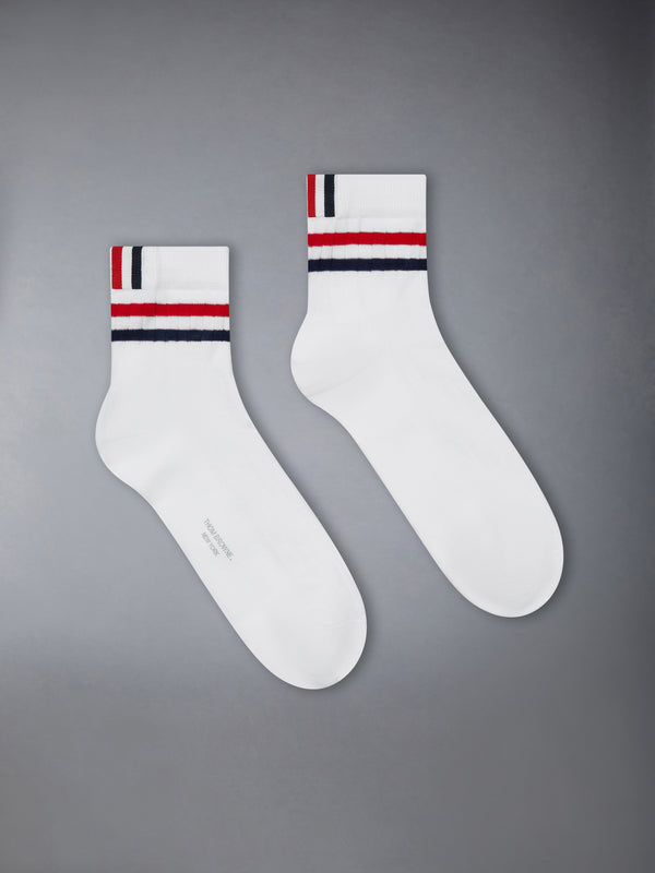 RWB STRIPE ATHLETIC ANKLE SOCKS - featured image