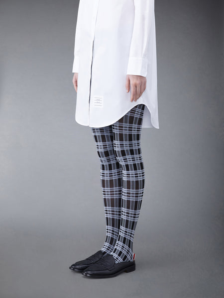 Prince of Wales Check Semi Opaque Tights BLK/WHT