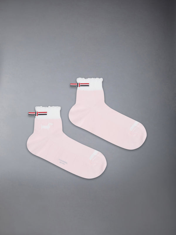 POINTELLE STITCH HECTOR CREW SOCKS - featured image