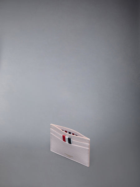 PEBBLE GRAIN DOUBLE SIDED CARD HOLDER LT PINK