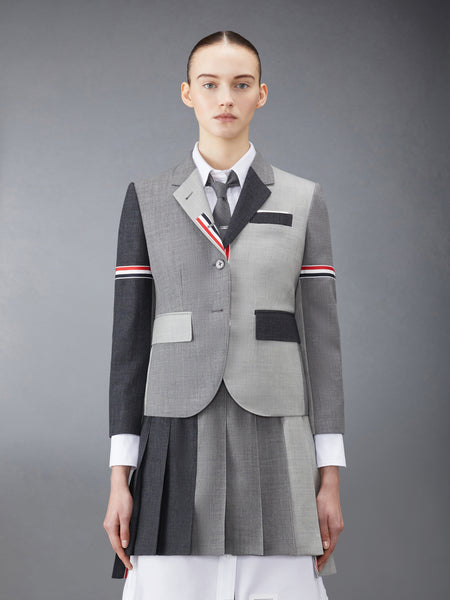 FUNMIX WOOL FRESCO SPORT COAT DARK GREY