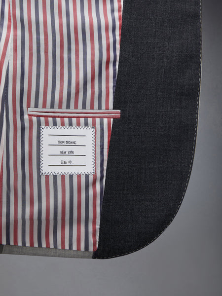 FUNMIX WOOL FRESCO SPORT COAT DARK GREY