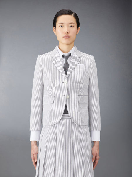 SEERSUCKER HIGH ARMHOLE SPORTCOAT MEDIUM GREY