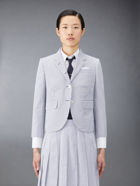 SEERSUCKER HIGH ARMHOLE SPORTCOAT NAVY