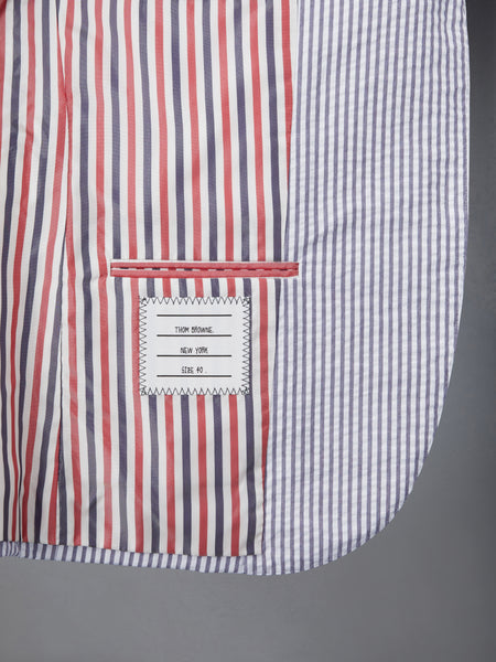 SEERSUCKER HIGH ARMHOLE SPORTCOAT NAVY