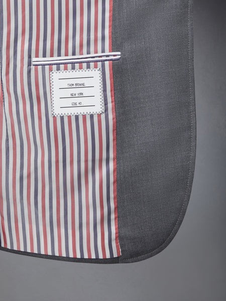 SUPER 120’S TWILL SACK SPORTCOAT MED GREY