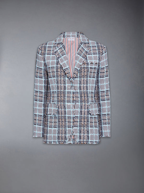 FRAYED PLAID CHECK SUMMER TWEED SPORTCOAT - featured image